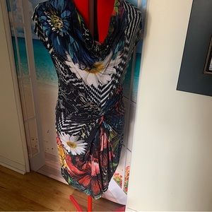 Floral Multicolor Women's Dress